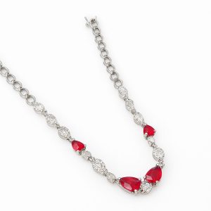 FANCY DIAMOND WITH COLOR STONE BRACELET