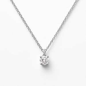 WHITE GOLD SOLITAIR PENDENT