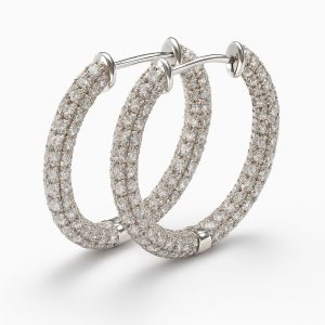 PAVE DIAMOND EARRING
